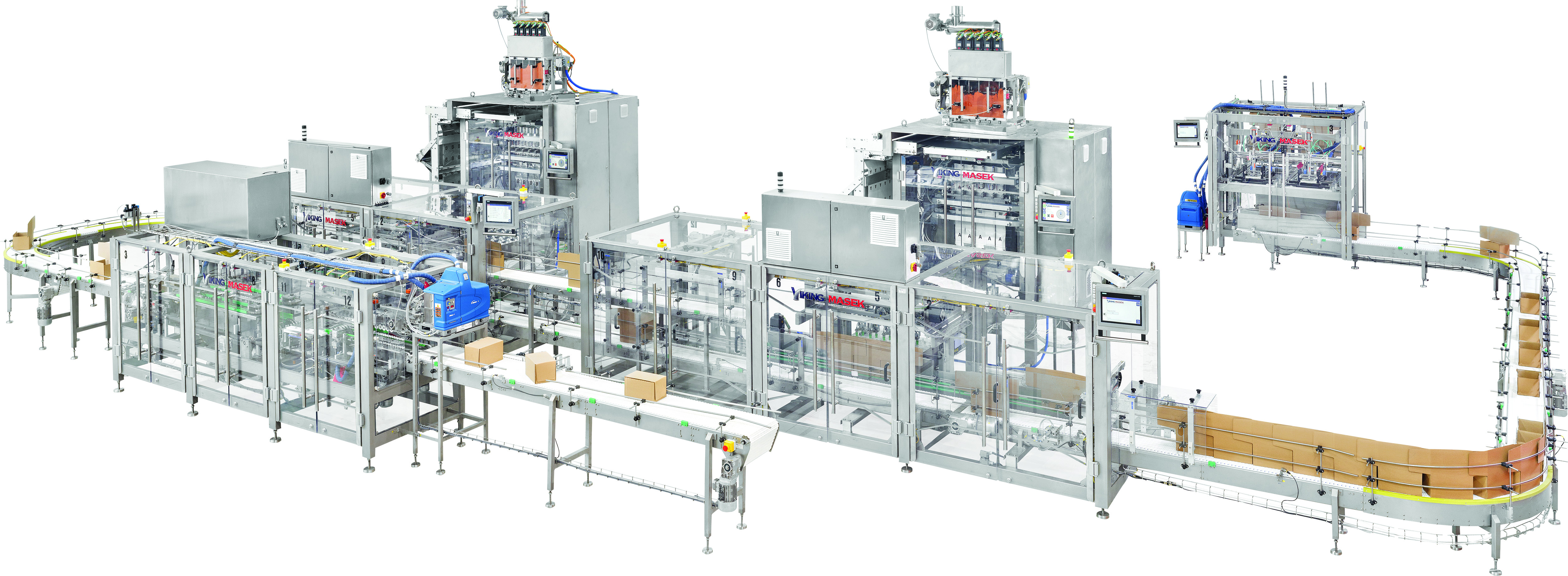 Cartoning Line for Multiple Machines